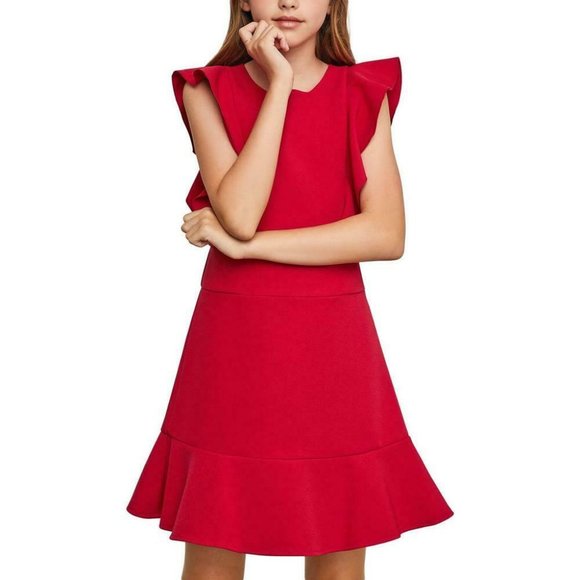 BCBG Other - BCBG Girls Hot Pink Ruffled Party Dress Size 12 - Big Kids